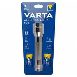 Lampe VARTA pour piles C & D MULTI LED Aluminium Light 2C