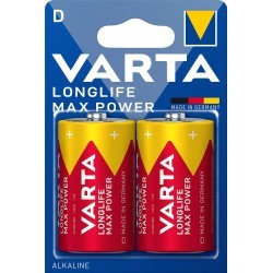 Pile VARTA alcaline LR20 (D)  Longlife Max Power X2
