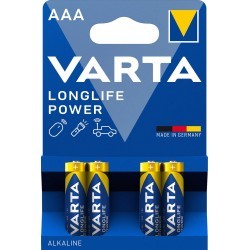 Pile VARTA alcaline LR03 (AAA) Longlife Power X4