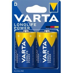 Pile VARTA alcaline LR20 (D) Longlife Power X2