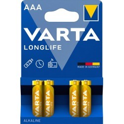 Pile VARTA alcaline LR03 (AAA) Longlife X4