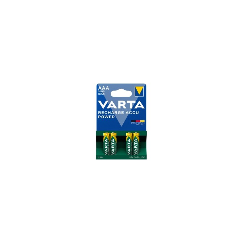 Pile VARTA ACCUS PROFESSIONNEL HR03 - AAA 1000 mAh X4