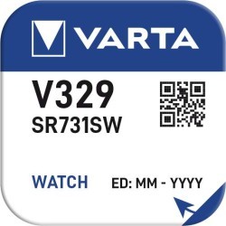 Pile VARTA montre Oxyde d'Argent V329