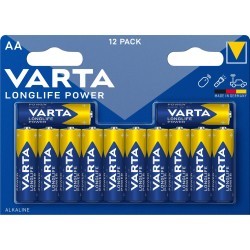 Pile VARTA LR6/AA. LONGLIF POWERE Blister x 12
