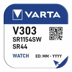 Pile VARTA montre Oxyde d'Argent V303 - SR44