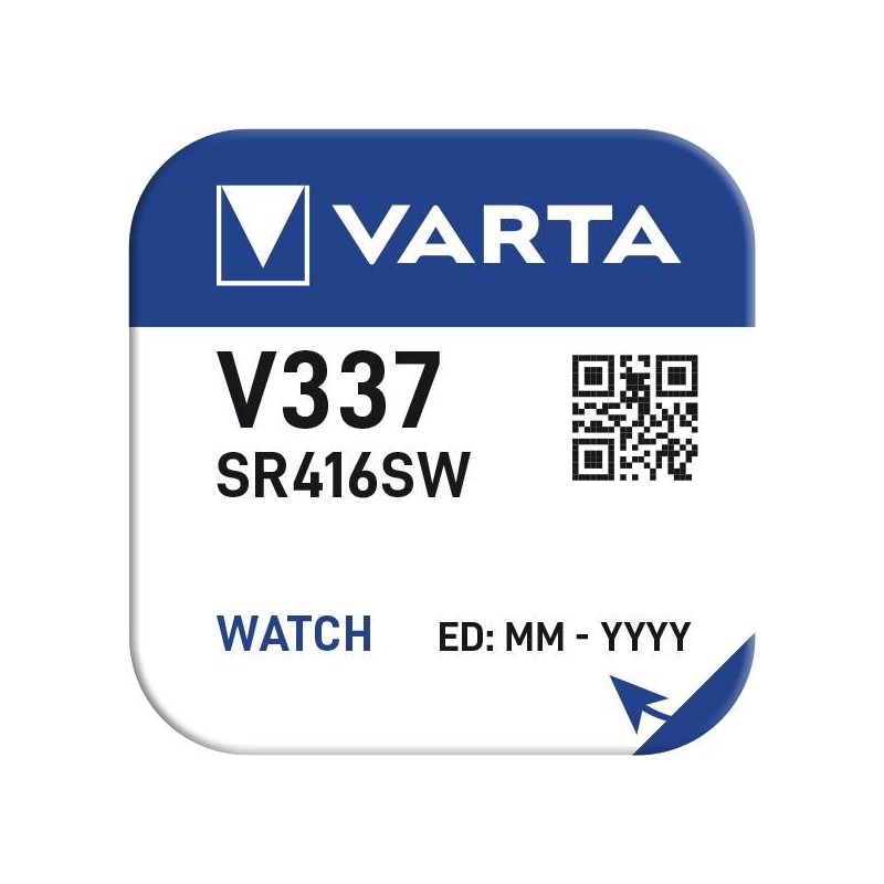 Pile VARTA montre Oxyde d'Argent V337