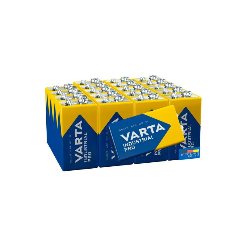 Pile VARTA industrielle 6LR61-9V-PP3-6AM6