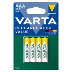 Pile VARTA rechargeable prêtes à l'emploi BASIC LINE ACCU VARTA AAA 800 MAH X 4