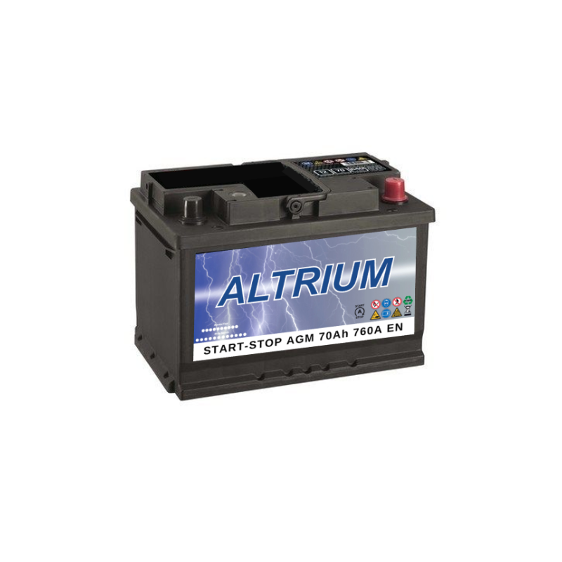 Batterie voiture Start & Stop AGM 70Ah 760AEN (pas cher)