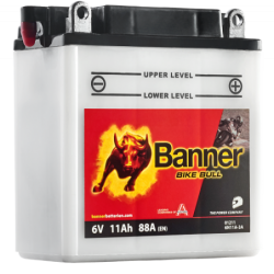 Batterie moto BANNER B6N11A-3A 11Ah 88A