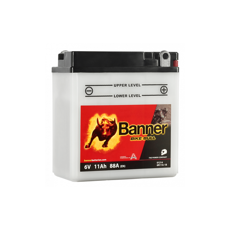Batterie moto BANNER B6N11A-1B 11Ah 88A