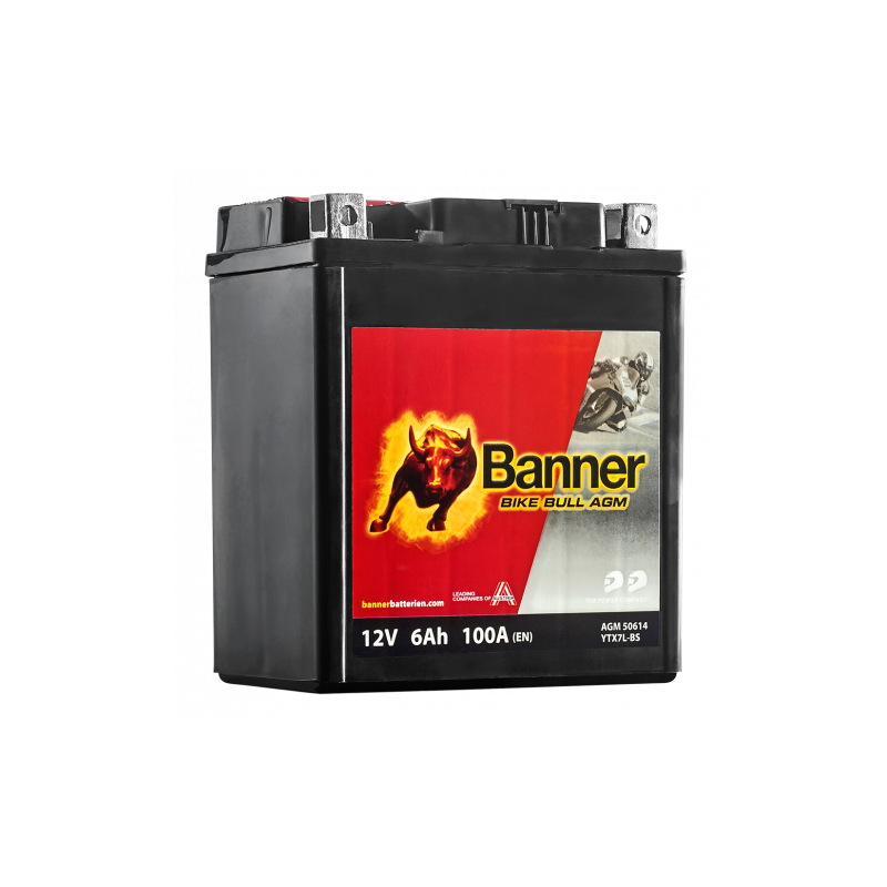 Batterie moto BANNER BTX7L-BS 6Ah 100A