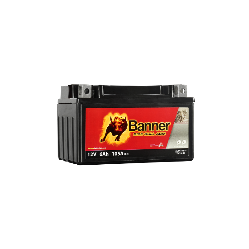 Batterie moto BANNER BTX7A-BS 6Ah 105A