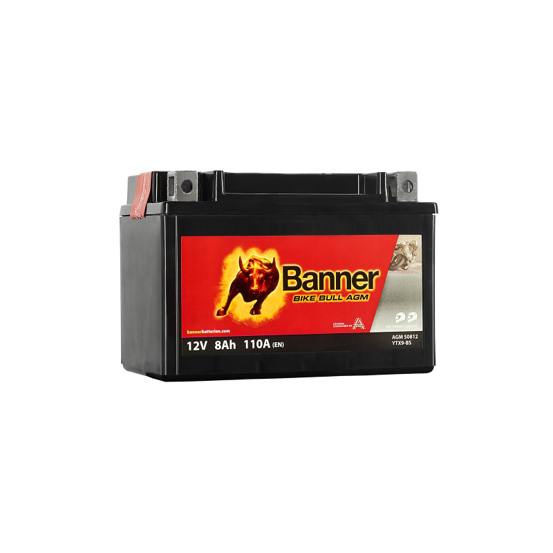 Batterie moto BANNER BTX9-BS 8Ah 110A