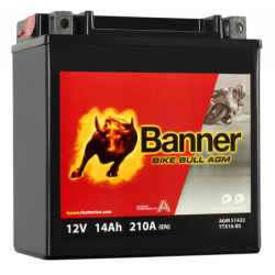 Batterie moto BANNER BTX16-BS 14Ah 210A