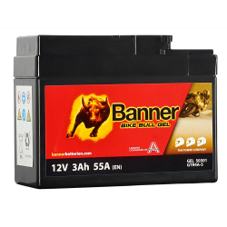 Batterie moto BANNER BGTX-3 3Ah 53A