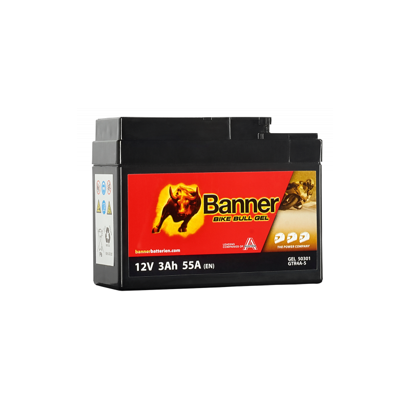 Batterie moto BANNER BGTX-3 3Ah 53A