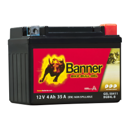 Batterie moto BANNER BGB4L-B 4Ah 35A