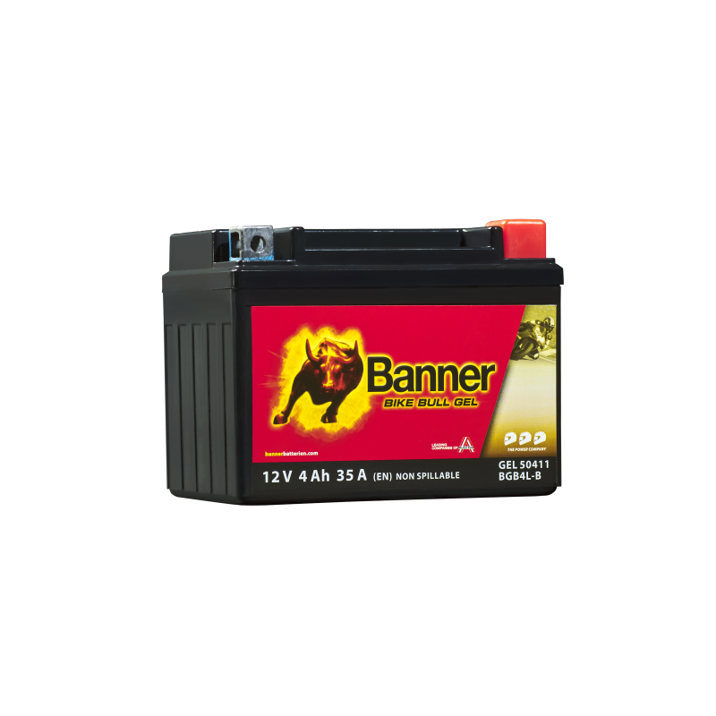 Batterie moto BANNER BGB4L-B 4Ah 35A