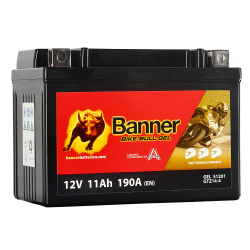 Batterie moto BANNER BGTZ14-S 11Ah 190A