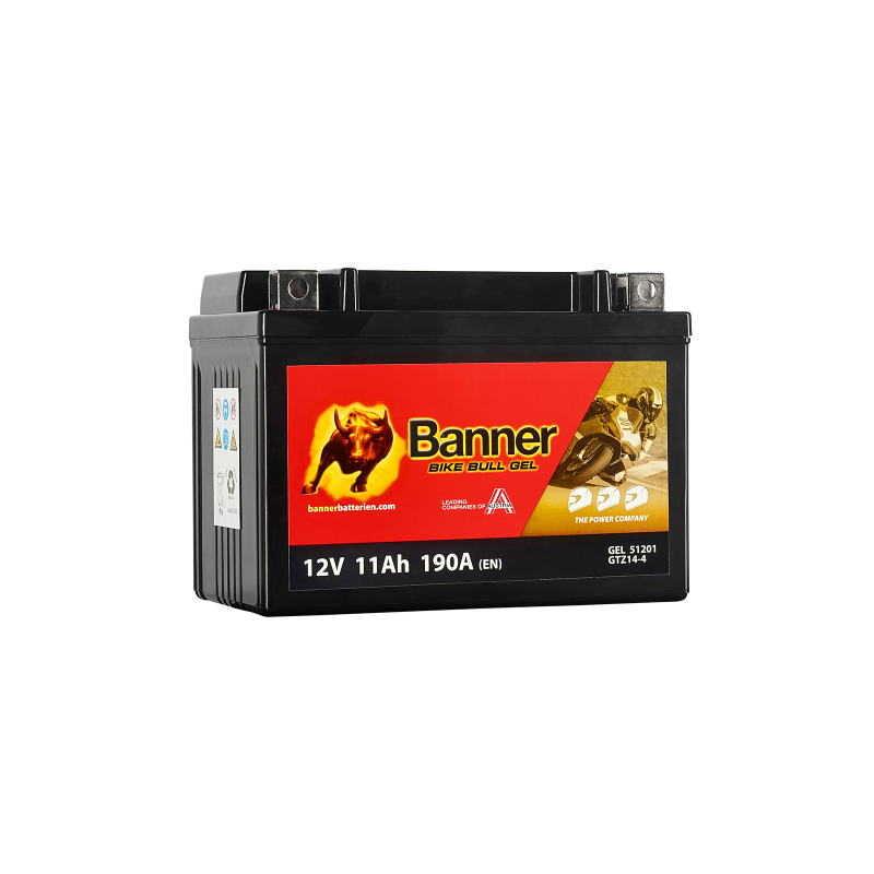 Batterie moto BANNER BGTZ14-S 11Ah 190A