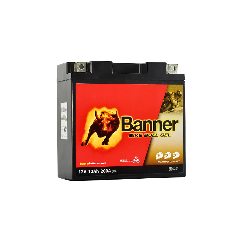 Batterie moto BANNER BGT14B-4 12Ah 200A