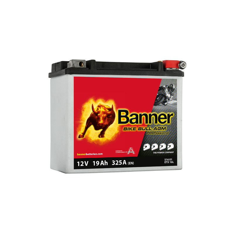 Batterie moto BANNER BETX 16L 19Ah 325A