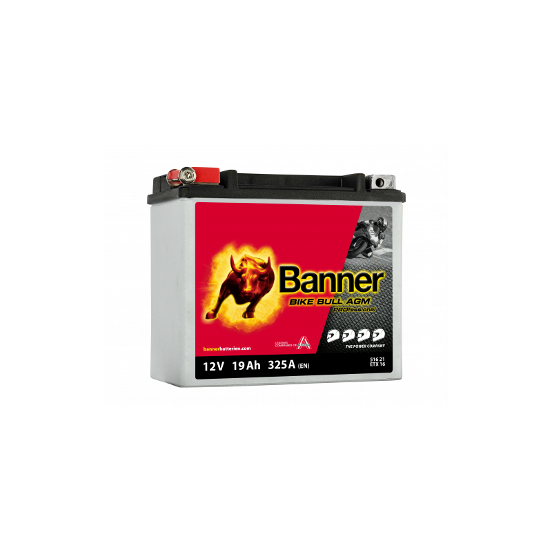 Batterie moto BANNER BETX 16 19Ah 325A