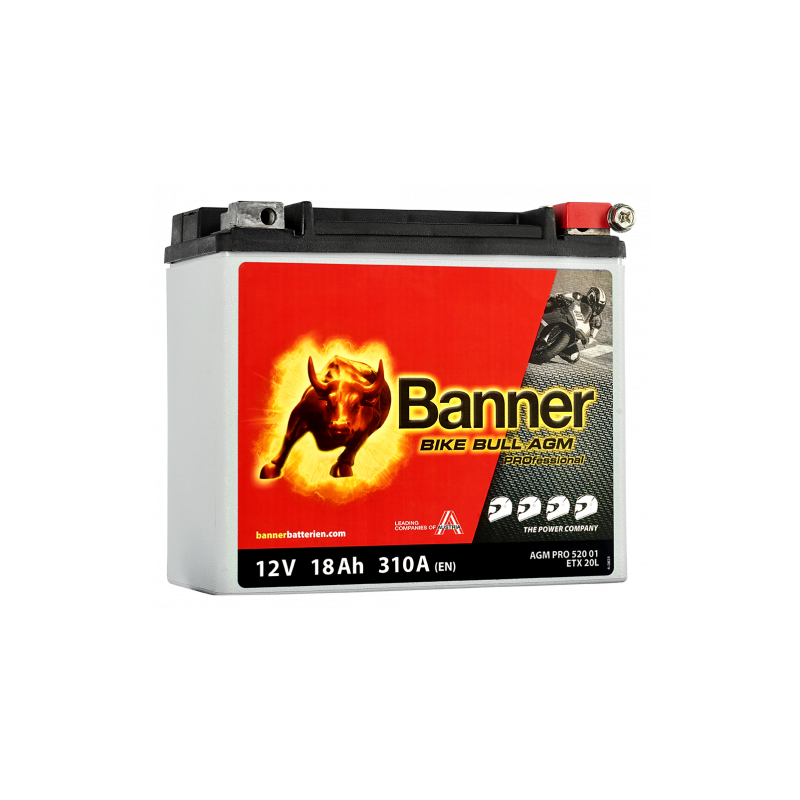 Batterie moto BANNER BETX 20L 18Ah 310A