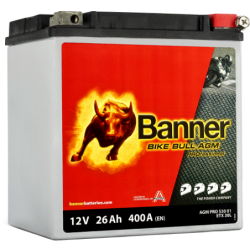 Batterie moto BANNER BETX 30L 26Ah 400A