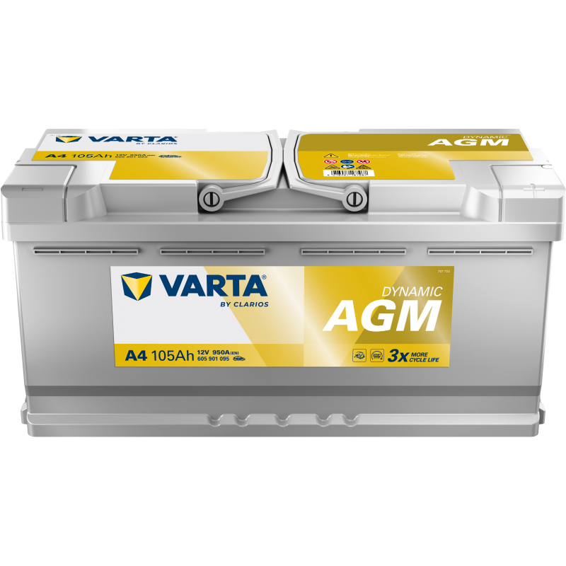 Batterie Start & Stop VARTA A4 105Ah 950A