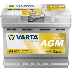 Batterie Start & Stop VARTA A8 60Ah 680AEN