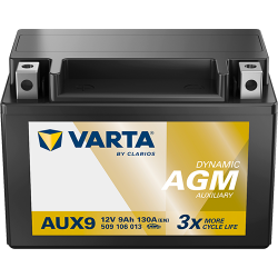 Batterie auxiliaire VARTA AGM AUX9 9Ah 130A
