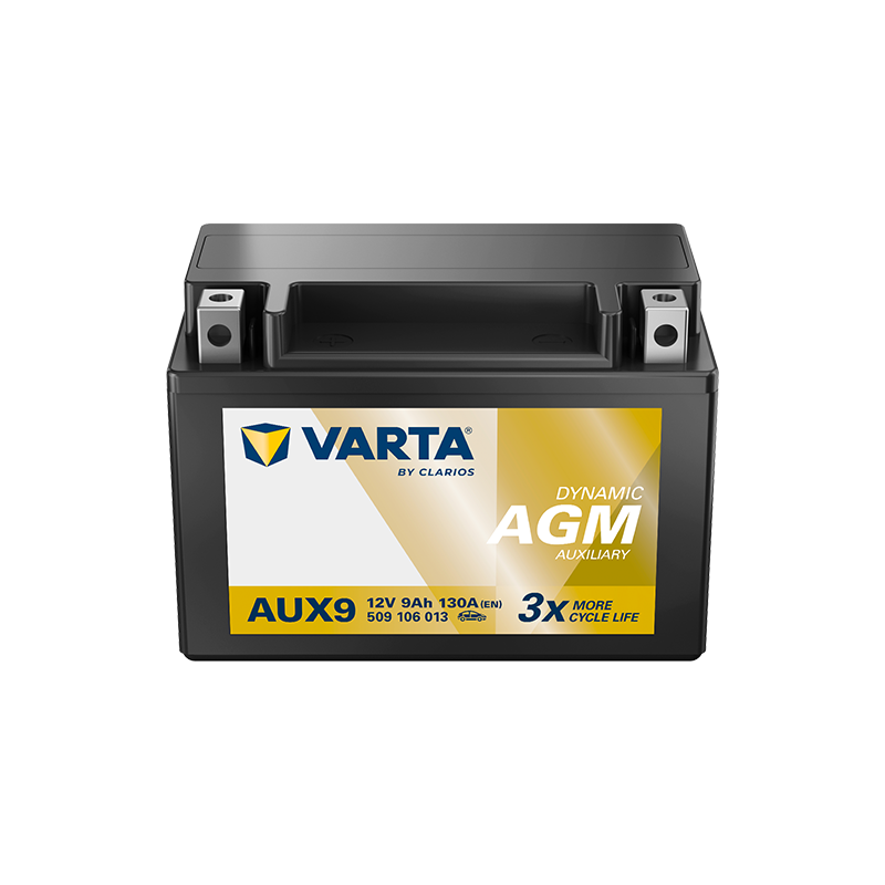 Batterie auxiliaire VARTA AGM AUX9 9Ah 130A