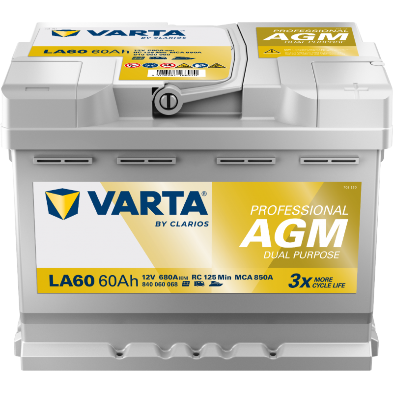 Batterie VARTA LA60 AGM 60Ah 680A