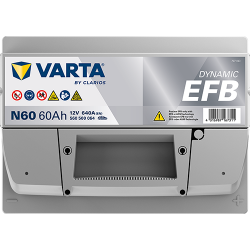 Batterie Start&Stop VARTA N60 EFB 60Ah 640A