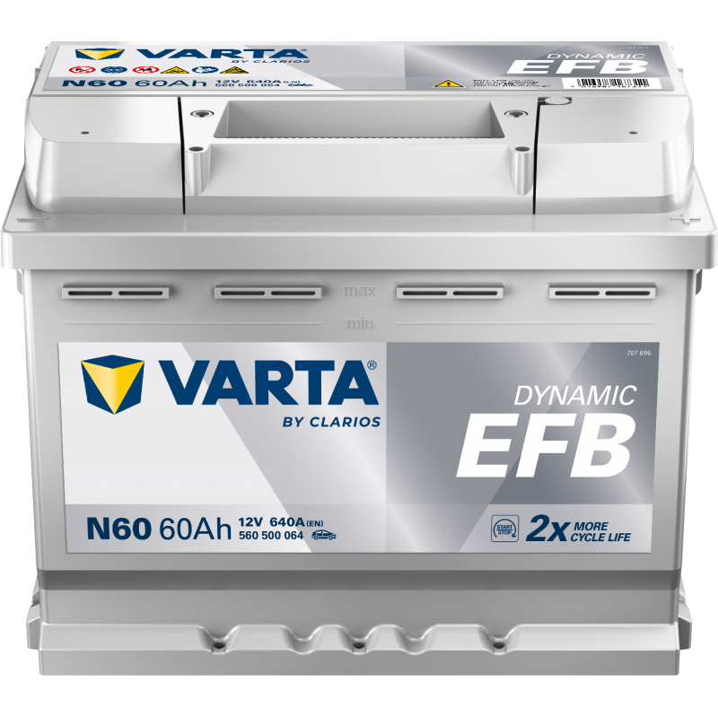 Batterie Start&Stop VARTA N60 EFB 60Ah 640A