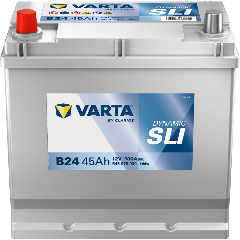 Batterie Voiture VARTA B24 45Ah 300A