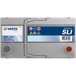 Batterie Voiture VARTA B31 45Ah 330A