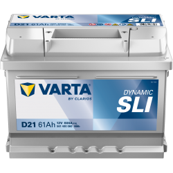 Batterie Voiture VARTA D21 61Ah 600A