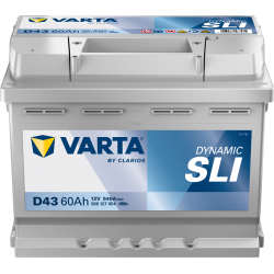Batterie Voiture VARTA D43 60Ah 540A