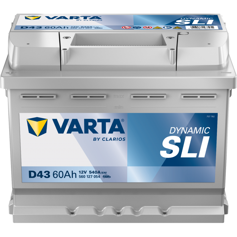 Batterie Voiture VARTA D43 60Ah 540A