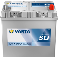Batterie Voiture VARTA D47 60Ah 540A