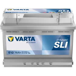 Batterie Voiture VARTA E12 74Ah 680A