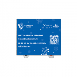 Batterie lithium ULTIMATRON ULM-12-200H 12.8V 200Ah BMS avec chauffage