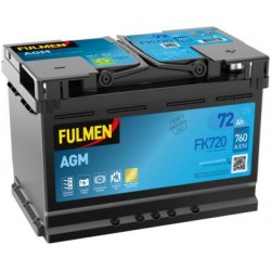 Batterie voiture Start/Stop FK720 FULMEN AGM 72Ah 760A