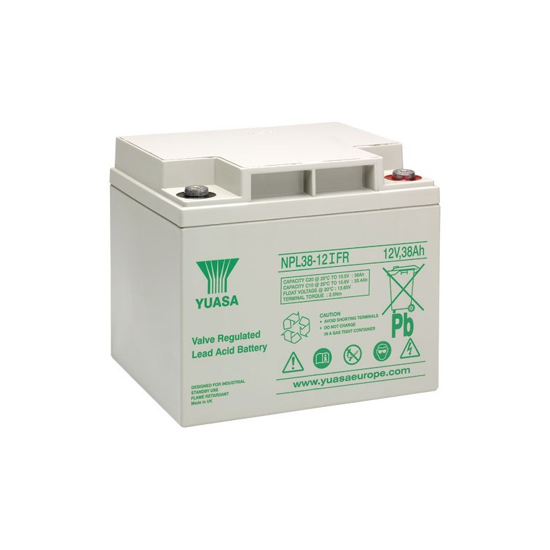 Batterie YUASA NPL38-12L 12V 38Ah FR 197*165*170