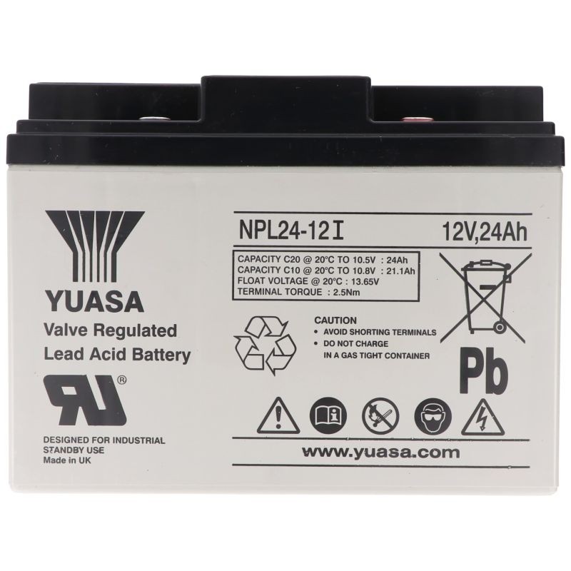 Batterie YUASA NPL24-12L 12V 24Ah FR 166*175*125