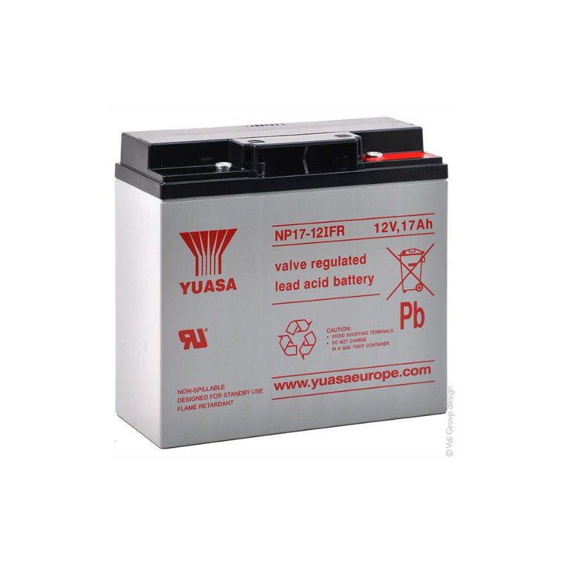Batterie YUASA AGM NP17-12IFR 17Ah 12V 181*76*167