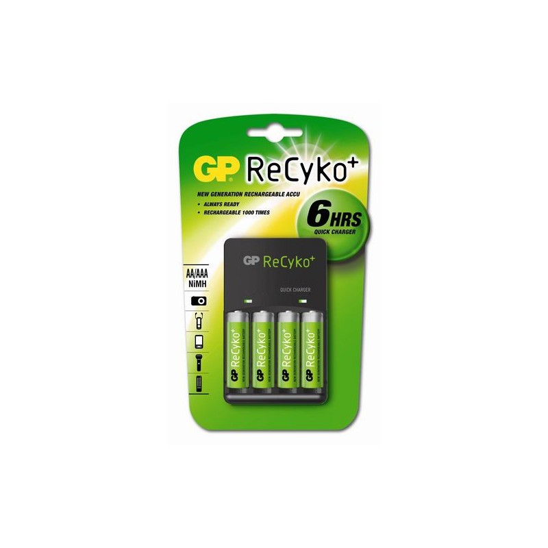 CHARGEUR RECYKO 6 HEURES 4 ACCUS LR06 / AA 